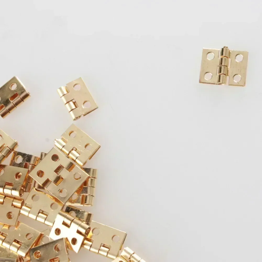New Practical 50pcs Hinge Box Hinge 8*10mm Accessories Brass Fitttings For Craft Door Box Reliable Replacement