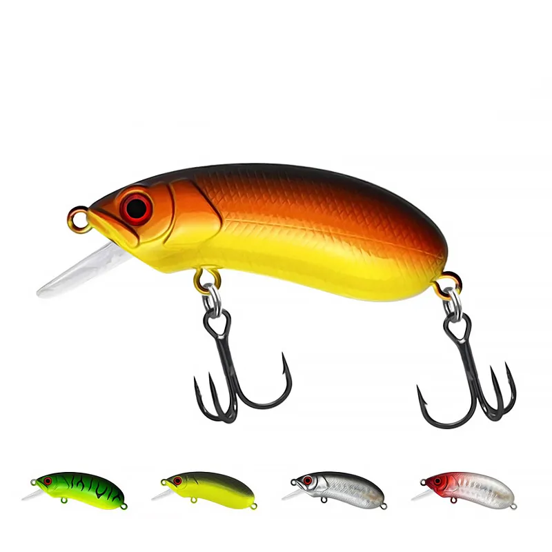 Bazooka Long Tongue Mino Print Luya 4g/6g Sound Bead Float Little Fat Fake Artificial Trout Fishing Lure Hard Baits