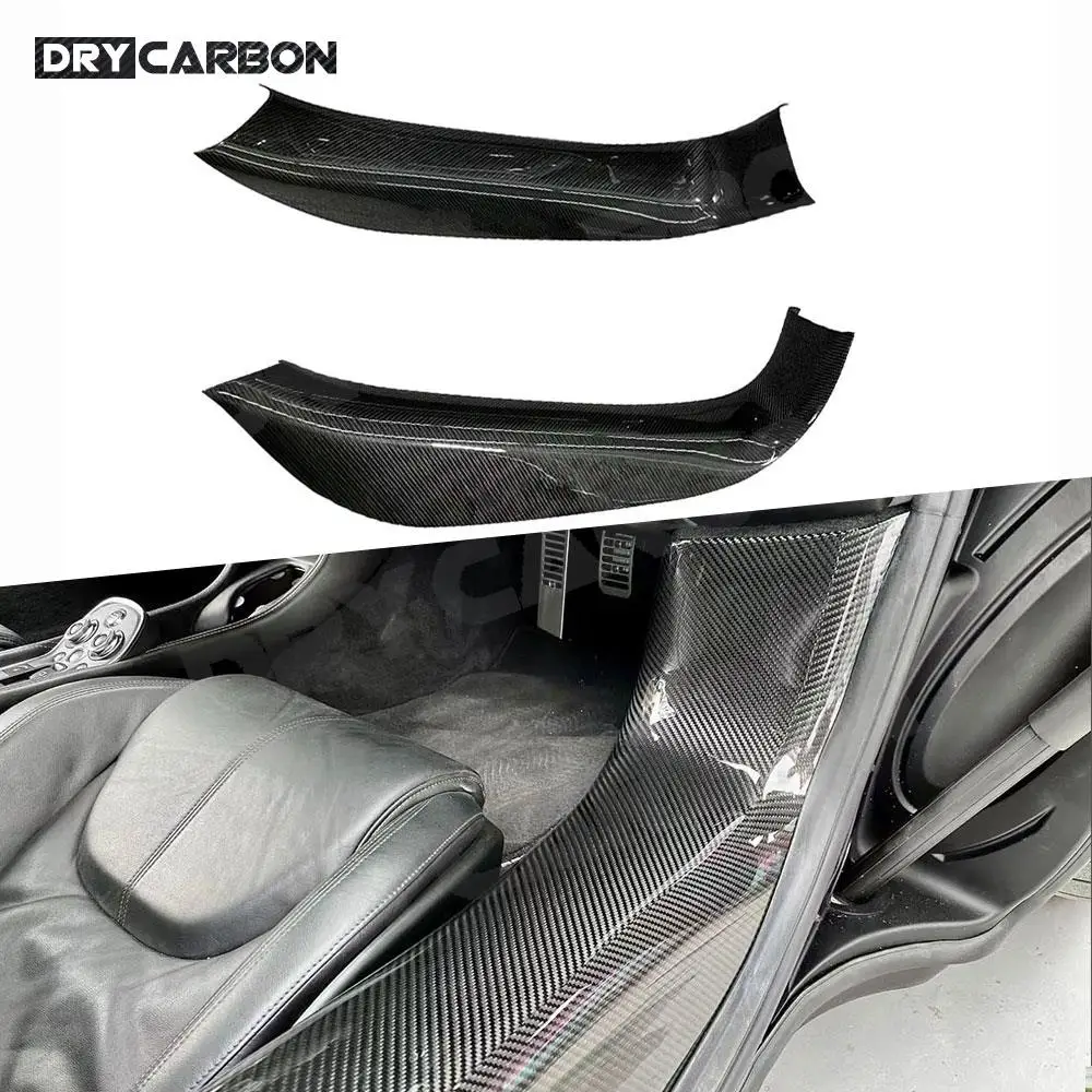 

Dry Carbon Fiber Door Sills Cover for Mclaren 540C 570S 570GT Car Side Door Panels Lip Cover Body Kits Accessories FRP