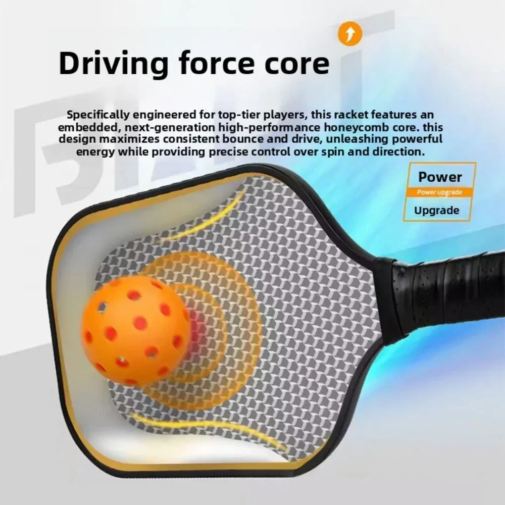 1A-T700 Pickleball-Schläger 16MM Carbonfaser Pickleball-Schläger-Set Mattierte Oberfläche USAPA-Zugelassen Professionelles Spielzubehör – Detail 8