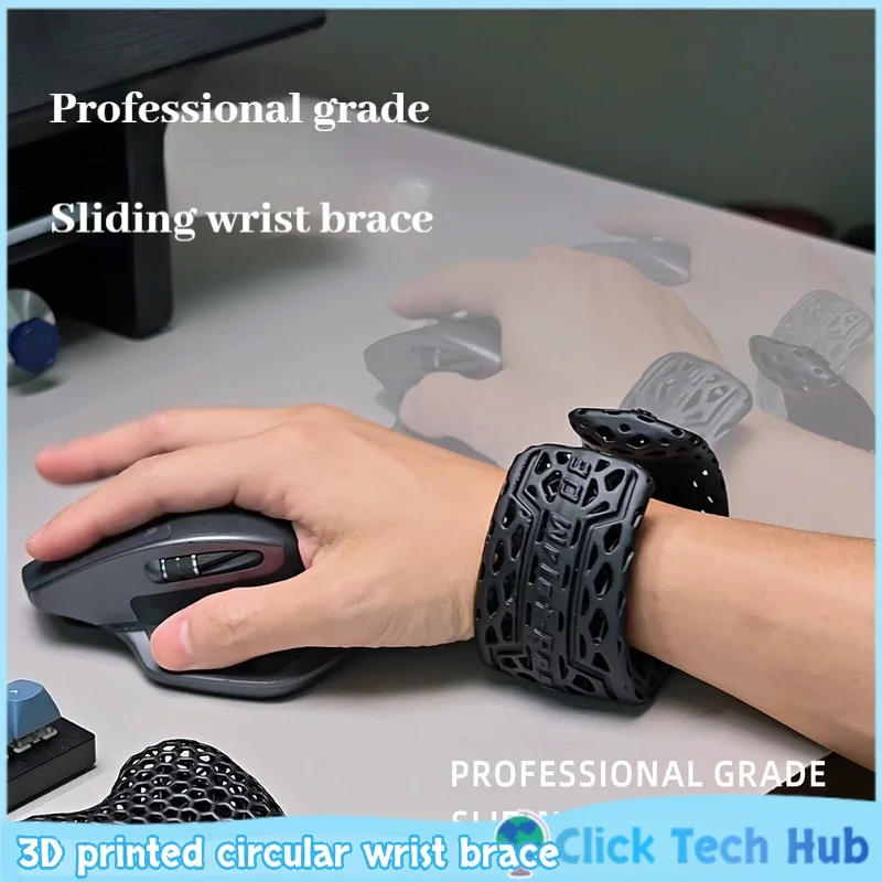 3D printed circular wrist support wrist pad sliding movable wrist support anti slip handguard palm support game accessories