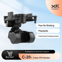 XF-C-20T 3Axis Gimbal FPV increased stability PTZ support DJI O3 CADDX  Walksnail camera support head chase control Mavlink Sbus