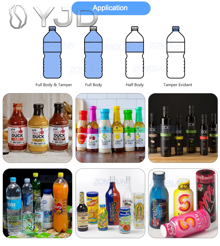 Automatic Mineral Water Beverage PET Bottle Heat PVC Film Shrink Sleeve Label Wrapping Labeling Applicator Machine