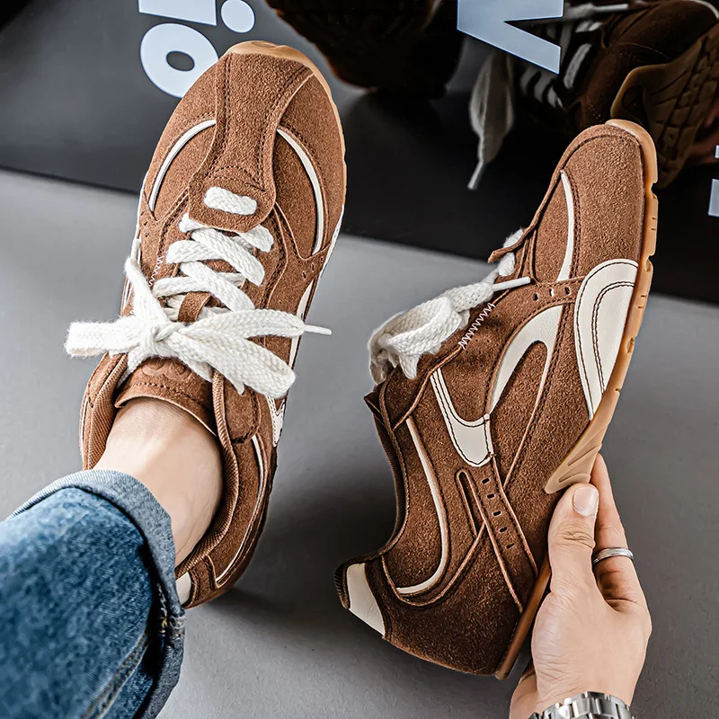2025 Spring New Retro Training Shoes Versatile Flat White Forrest Gump Shoes Lightweight Sports Shoes Casual Shoes Men's Shoes
