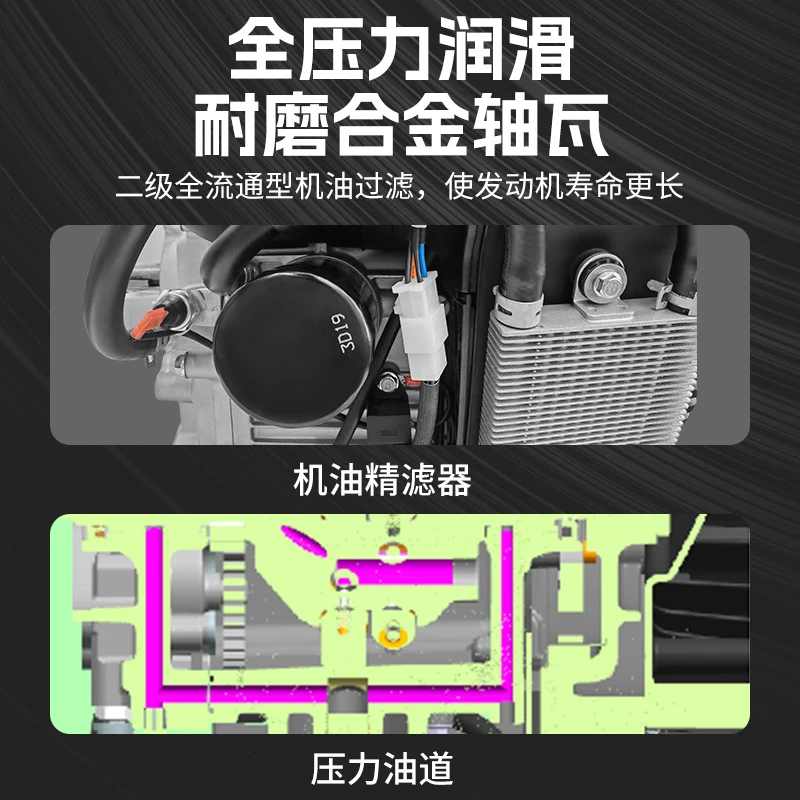 Gasoline engine Small twin single cylinder internal combustion engine