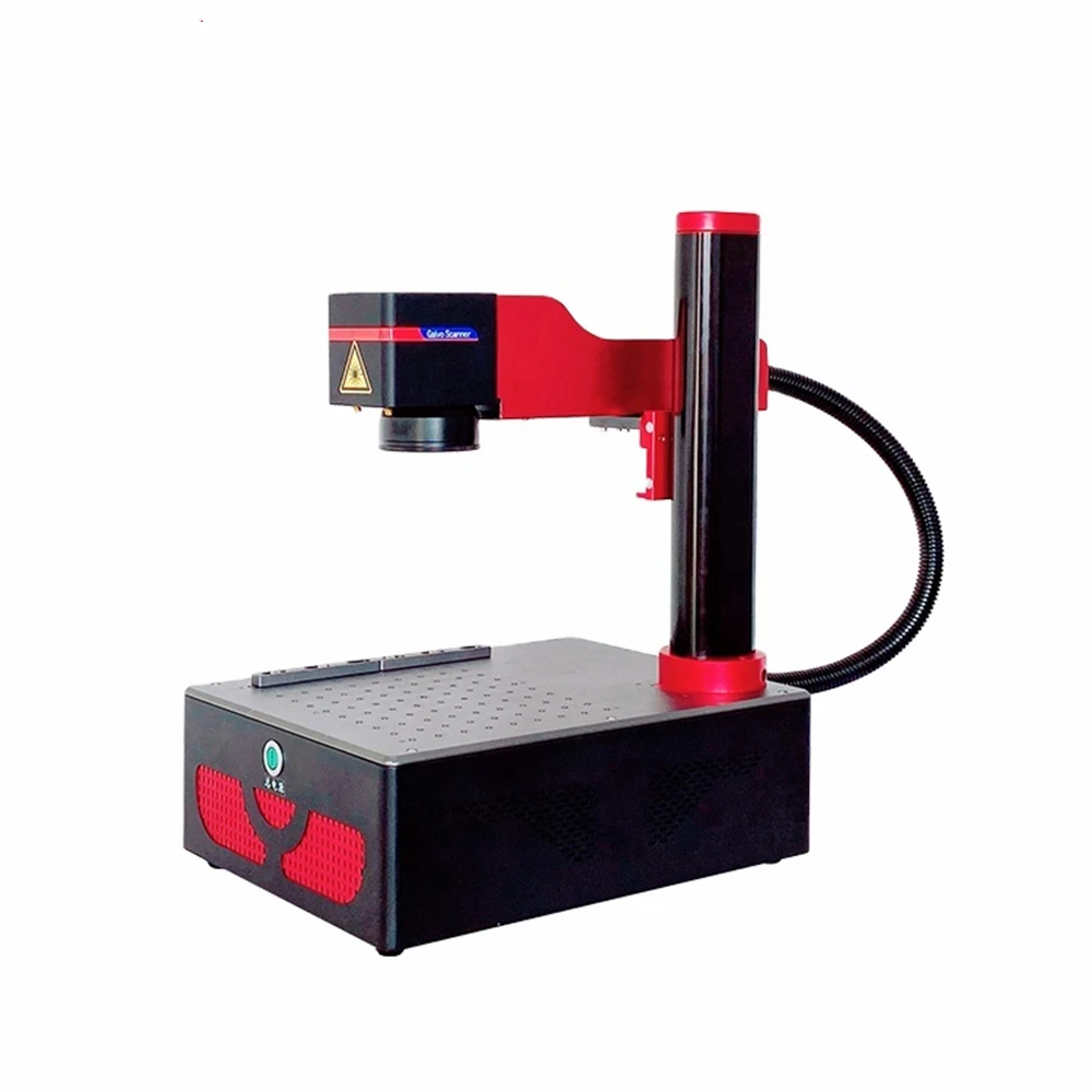 

Portable 20w 30w 50w Fiber Laser Marking Machine on Metal Aluminum Small Laser Marker