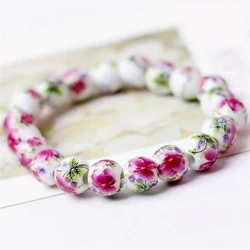 Ethnic Style retro Ceramic Bead Bracelet, Suitable For Children And Family Nembers To Celebrate Holidays As a Gift.