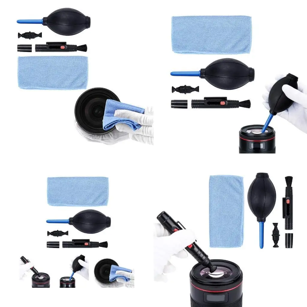 

Y1UB 3 in 1 Dust Cleaner Set Lens Cleaning Pen Suit Pen Brush Air Blower Wipes for DSLR SLR Camera