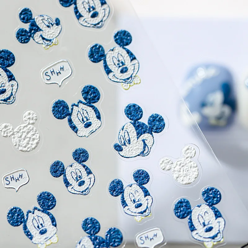 Advanced 5D Stereo Bronzing Nail Stickers Nail Accessories Nail Sliders Disney Mickey Mouse Winnie the Pooh Adhesive Stickers