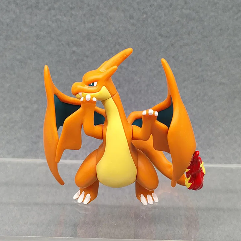 8cm Anime Cartoon Pokemon Charizard Evolution Doll Dragon Toy Kawaii Action Figure Birthday Gift Kids Room Desktop Decoration