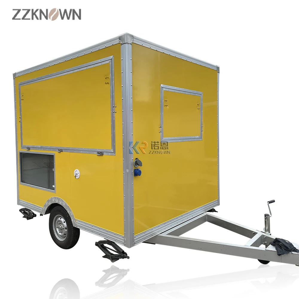 2023 New Design Fast Food Truck Mobile Food Trailer Cold Beverage BBQ Kitchen Trailer