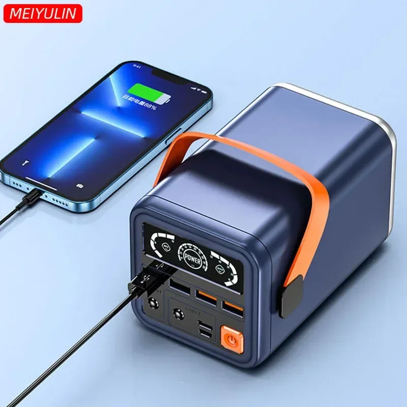 Portable Emergency Power Supply Station 60000mAh 65W Fast Charging Outdoor Spare Battery Powerbank For IPhone Xiaomi IPad Laptop