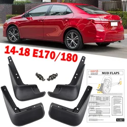 4X For Toyota Corolla E170 E180 Sedan 2014 - 2018 Car Mud Flaps Splash Guard Mudguards Front Rear Accessories 2015 2016 2017