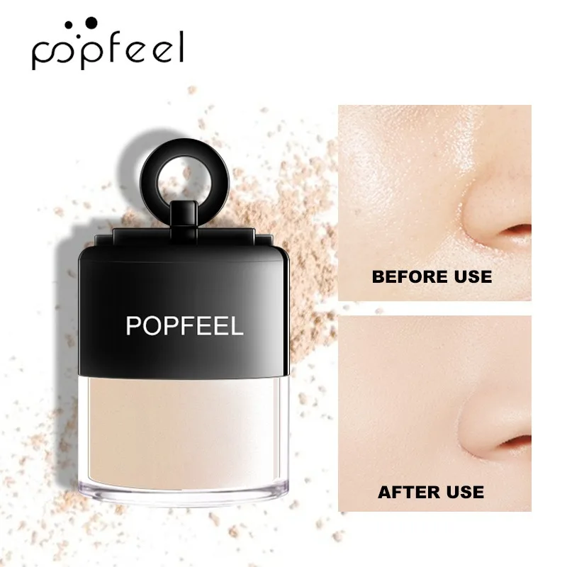 

POPFEEL Face Repairing And Makeup Setting Powder Powder For Skin Rejuvenation Concealer Oil Control Head Powder Puff Cosmetics