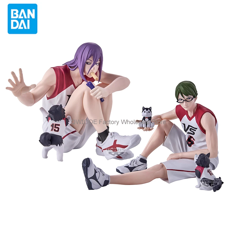 Original Genuine Banpresto The Basketball Which Kuroko Plays 10cm Midorima Shintaro Murasakibara Atsushi Action Figure Model Toy