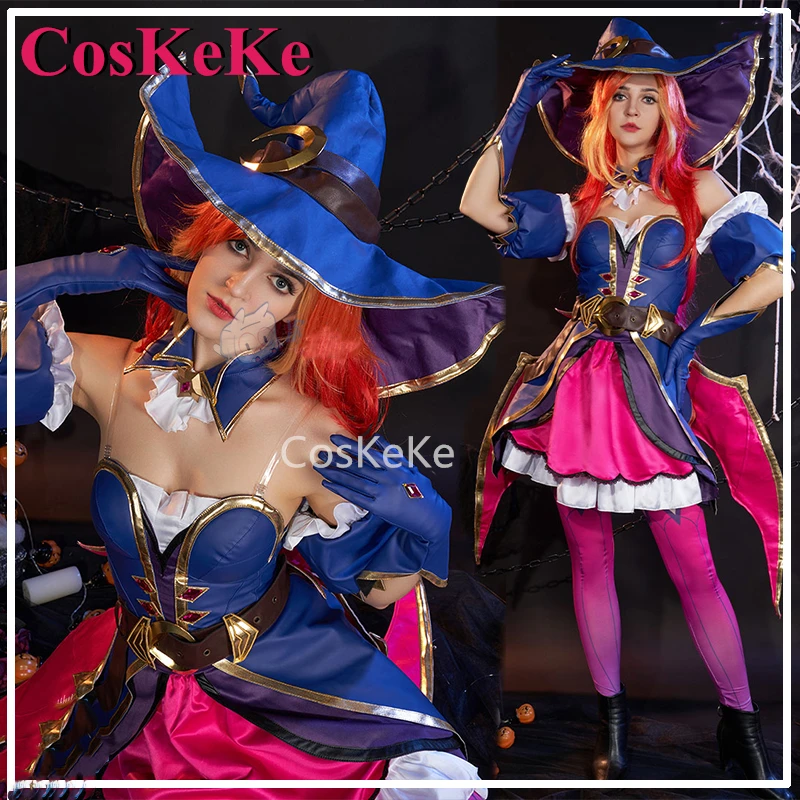 CosKeKe Miss Fortune Cosplay Anime Game LOL Costume The Bounty Hunter Combat Uniform Halloween Carnival Party Role Play Clothing