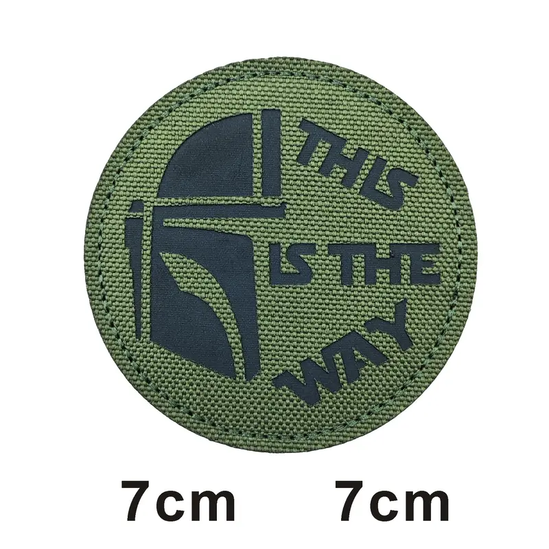 This is how WAY full helmet embroidered armband badge military stripes fastener hook and loop patch - Image 34