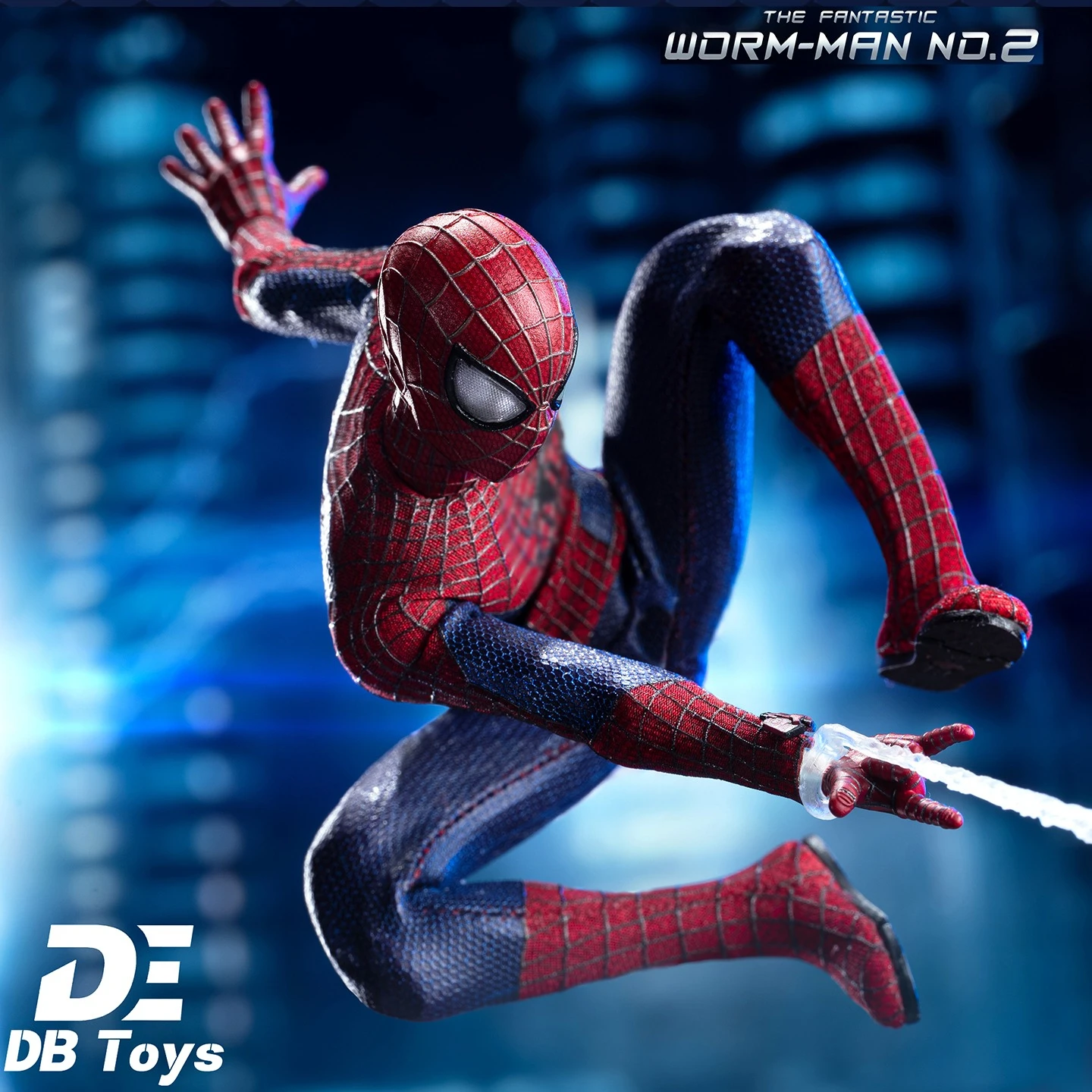 New Original DB Toys 1/12 Andrew Garfield version Spiderman Action Figure The Amazing Spiderman Figurine Model Statue Doll
