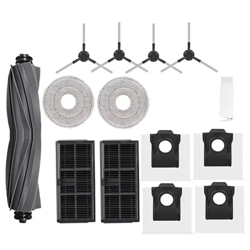 

Комплект сменных аксессуаров BAAO: мешок для пыли, насадки для швабры, HEPA-фильтр, основная и боковые щетки для робота-пылесоса Dreame Mova E30 Ultra/Trouver E30 Ultra