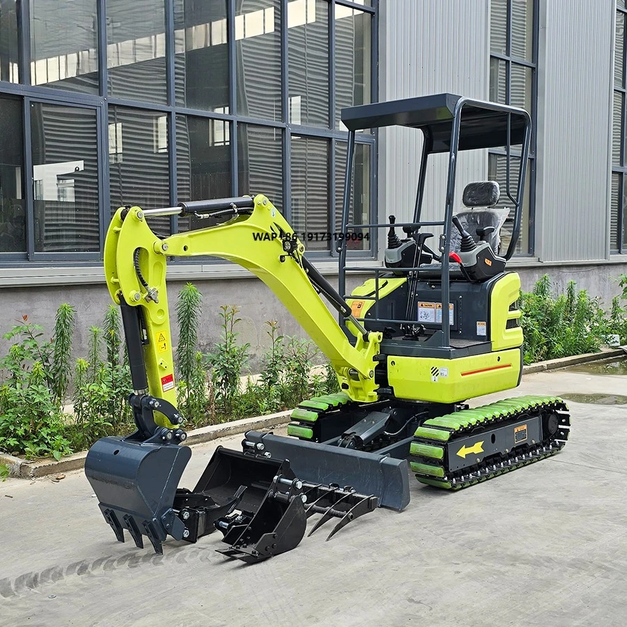 

Engine Micro Excavator 1.7 Ton Hydraulic Agricultural Mini Digger Crawler Excavator