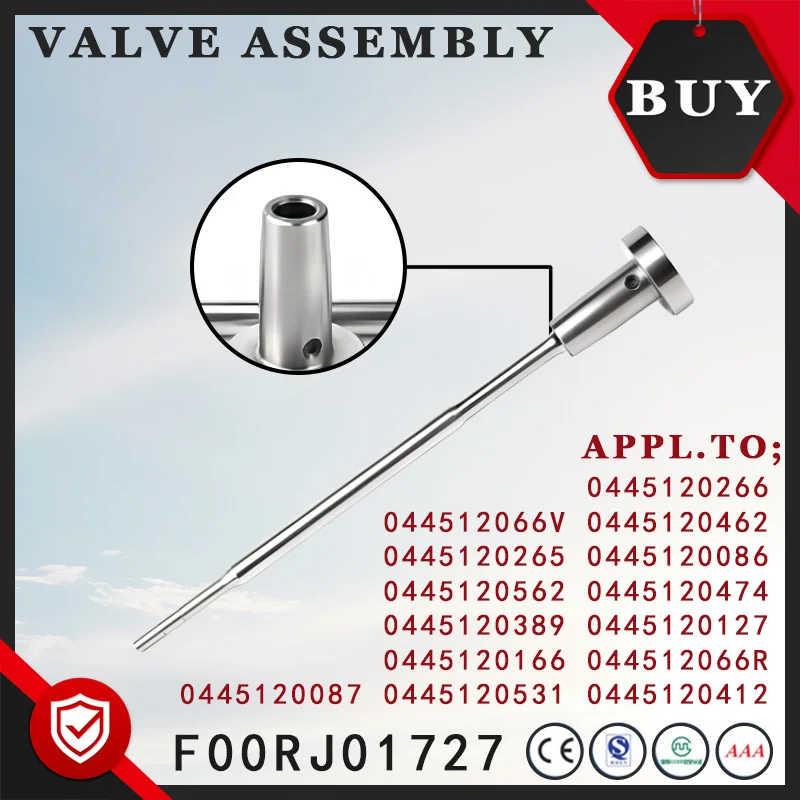 F00RJ01727 Common Rail Fuel Injector Valve For Weichai WP10 Delong Car Injector 0445120266 0445120462 0445120086 YG2133