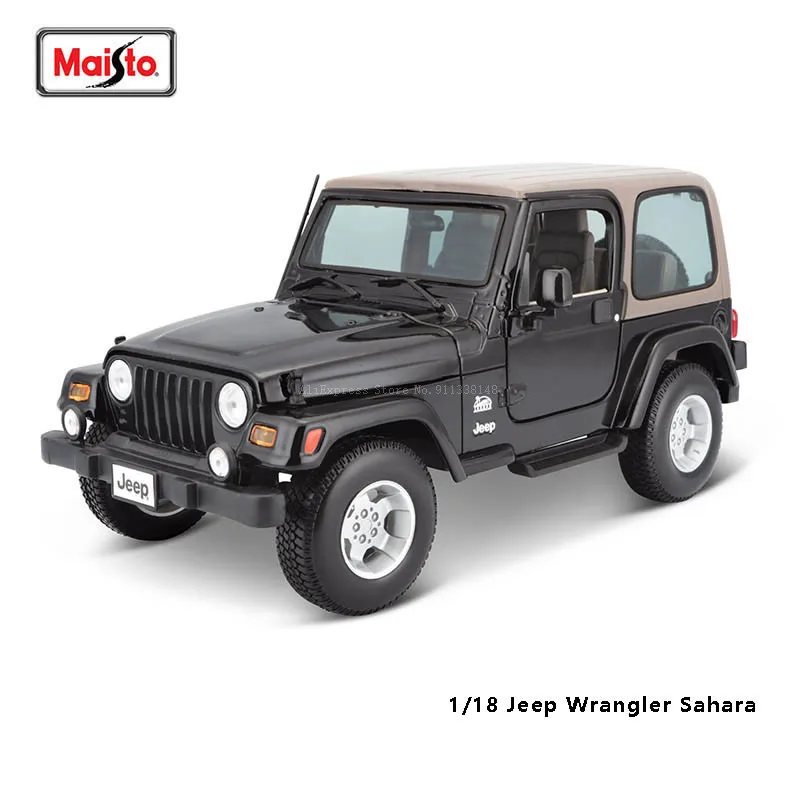 

Maisto 1:18 Jeep Wrangler Sahara Brand Alloy Car Model Static Die Casting Model Collection Gift Toy Gift