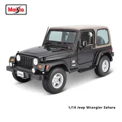 Maisto 1:18 Jeep Wrangler Sahara Brand Alloy Car Model Static Die Casting Model Collection Gift Toy Gift