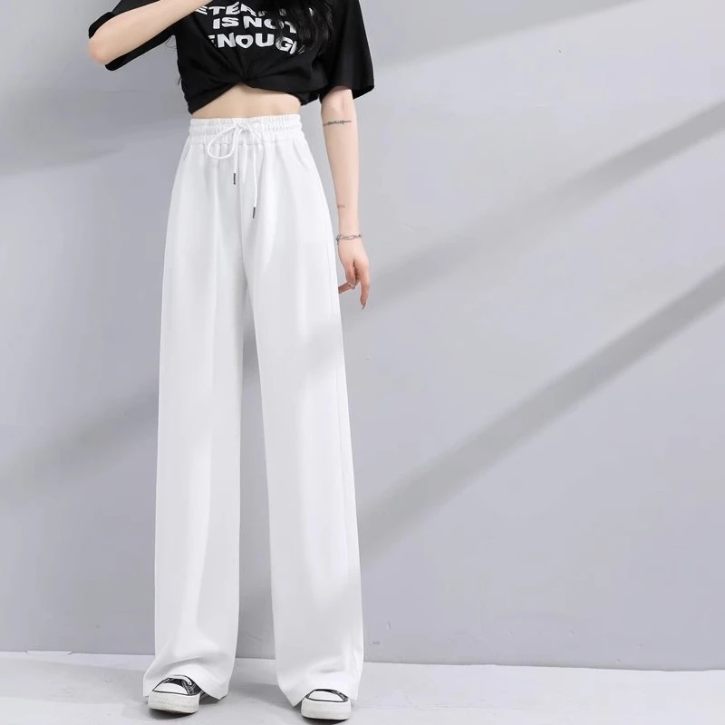 

Wide Leg Pants for Women and Men Autumn Edition Gray Sports Straight Leg Casual Pants 2025 New Item Autumn and Winter