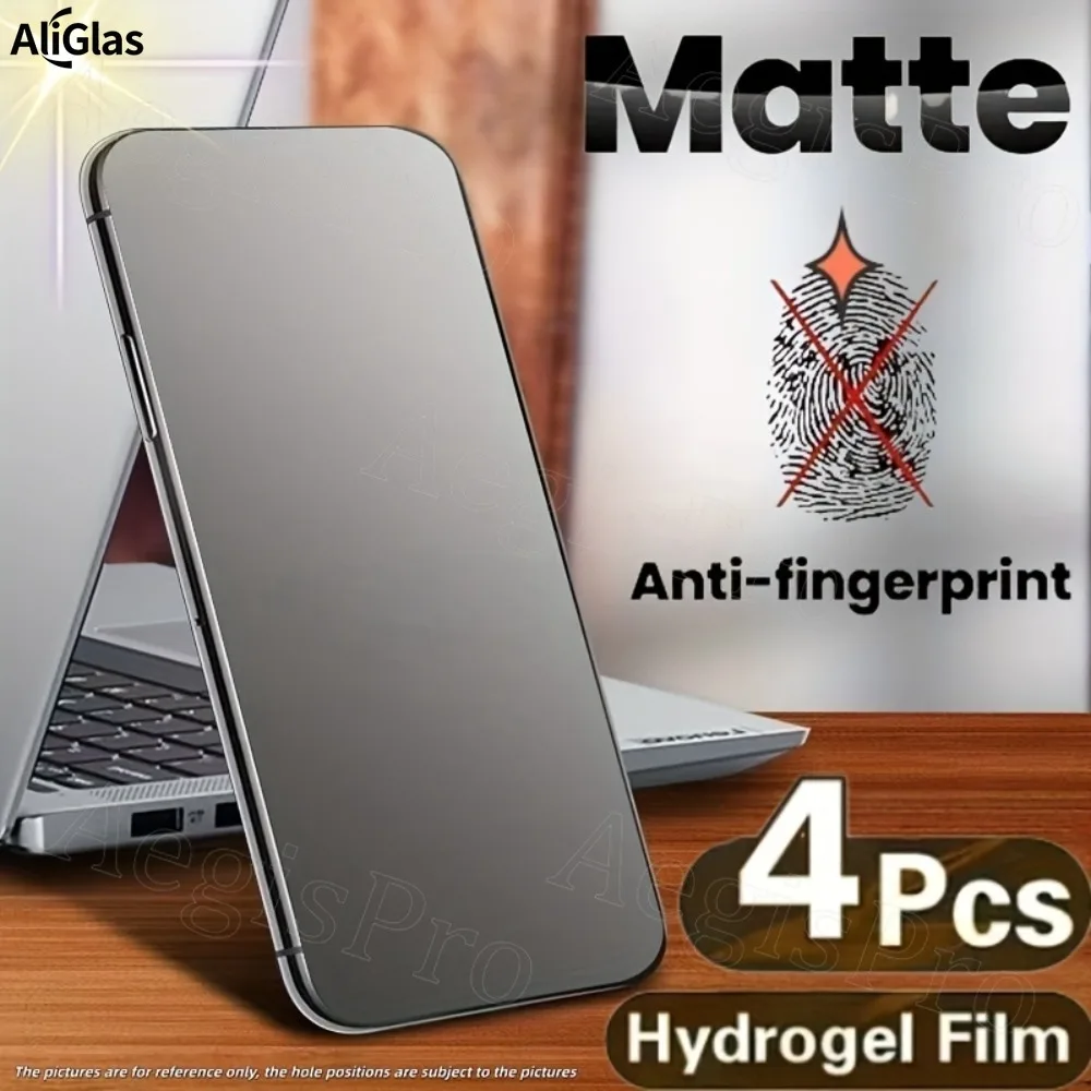 4pcs Matte Hydrogel Film for OnePlus 7 8 9 11 13 15 Pro No Fingerprint Screen Protectorfor for OnePlus ACE5 Not Tempered Glass
