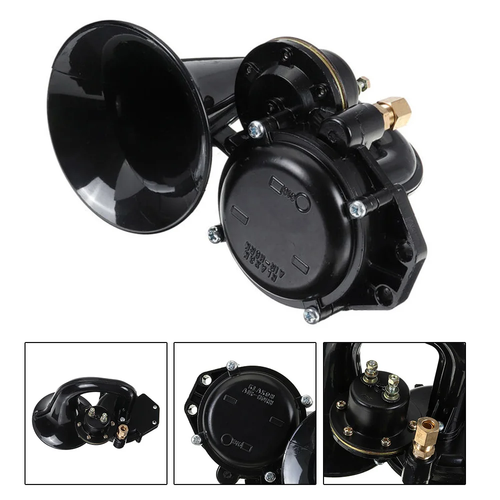 1x Car Boat Motor Horn For Scania Scania For Volvo Snail Air Horn 48W 12V - 24V 300dB Truck Air Horn Modification Speaker