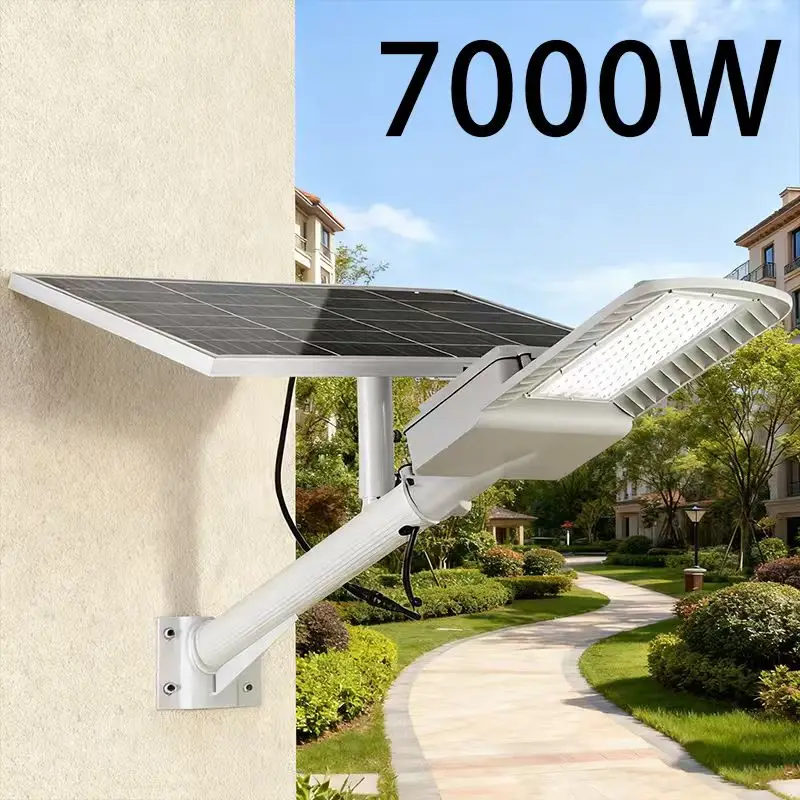 RUISENZHUO 7000W Solar Street Lamp Outdoor Solar Road Light Waterproof Sports Remote Control Lighting Garden Lighting Decoration