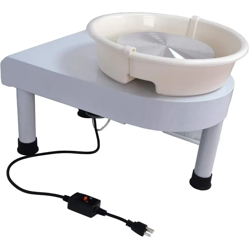 Art 350W Electric Pottery Wheels 25cm Turntable Pottery Wheel Ceramic Po with Foot Pedal DIY Clay Tool Machine