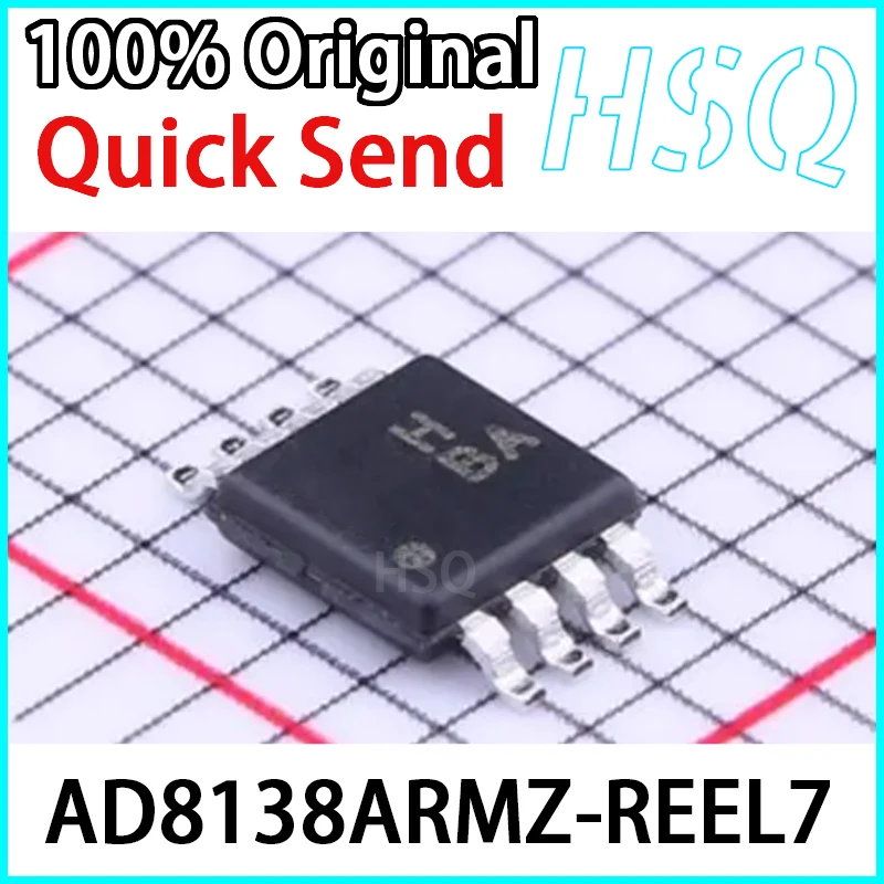 1 قطعة العلامة التجارية الجديدة الأصلي AD8138ARMZ-REEL7 حزمة MSOP-8 رقاقة تضخيم التفاضلية IC