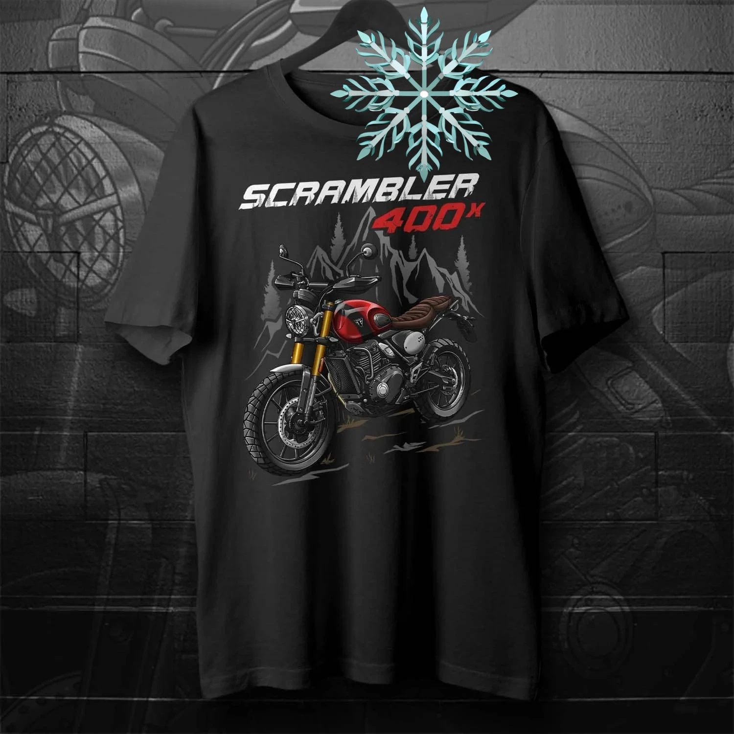 

Классическая британская модель 2024, футболка Scrambler 400 X Motorcycle Rider, 100% хлопок, с круглым вырезом и коротким рукавом, летняя повседневная мужская футболка