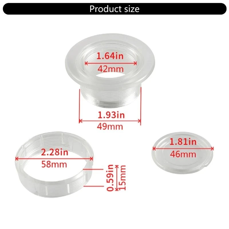 J0MC Poolside Table Hole Rings Plug Hole Insert Caps For Outdoor Umbrella Stability