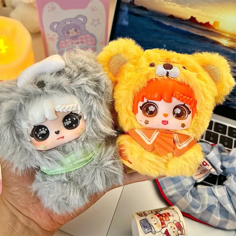 

Серия Sanmi Hands in Hands, виниловая плюшевая слепая коробка, кавайный кролик, тигр, кошка, кукла, подвески, сюрприз, загадочная сумка, игрушки