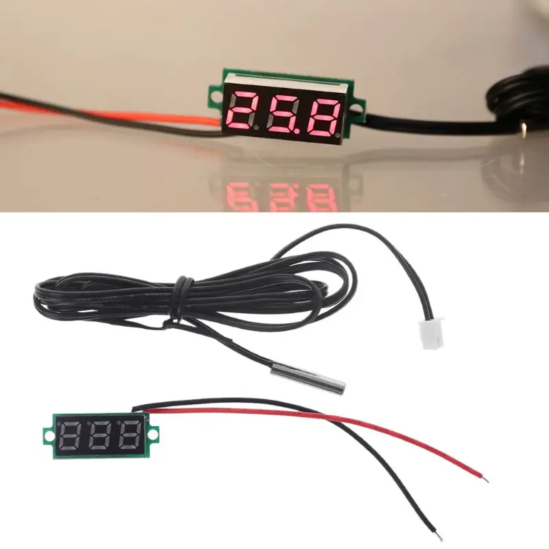 ポータブル 0.28 "デジタル温度計車の内部外部使用 -20 ℃ 〜 100 ℃ ドロップシッピング