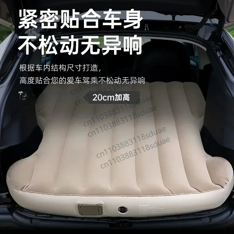 Durable Car Inflatable Bed Model Y Trunk Mattress Outdoor Camping Sleeping Mat Car Rear Bed