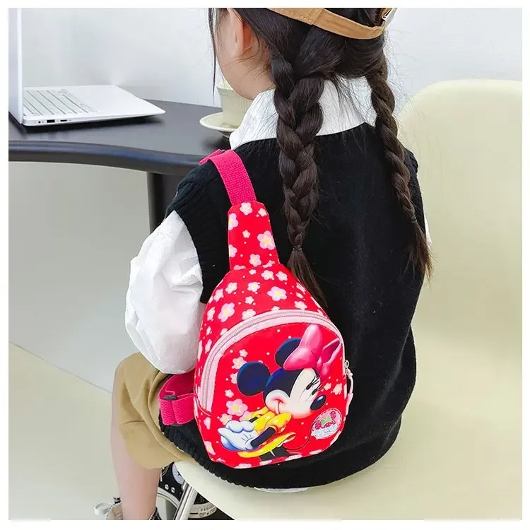 Tas dada Disney Minnie, tas dada, tas bahu, tas selempang, tas perjalanan, tas untuk hadiah ulang tahun anak-anak, anak perempuan dan laki-laki