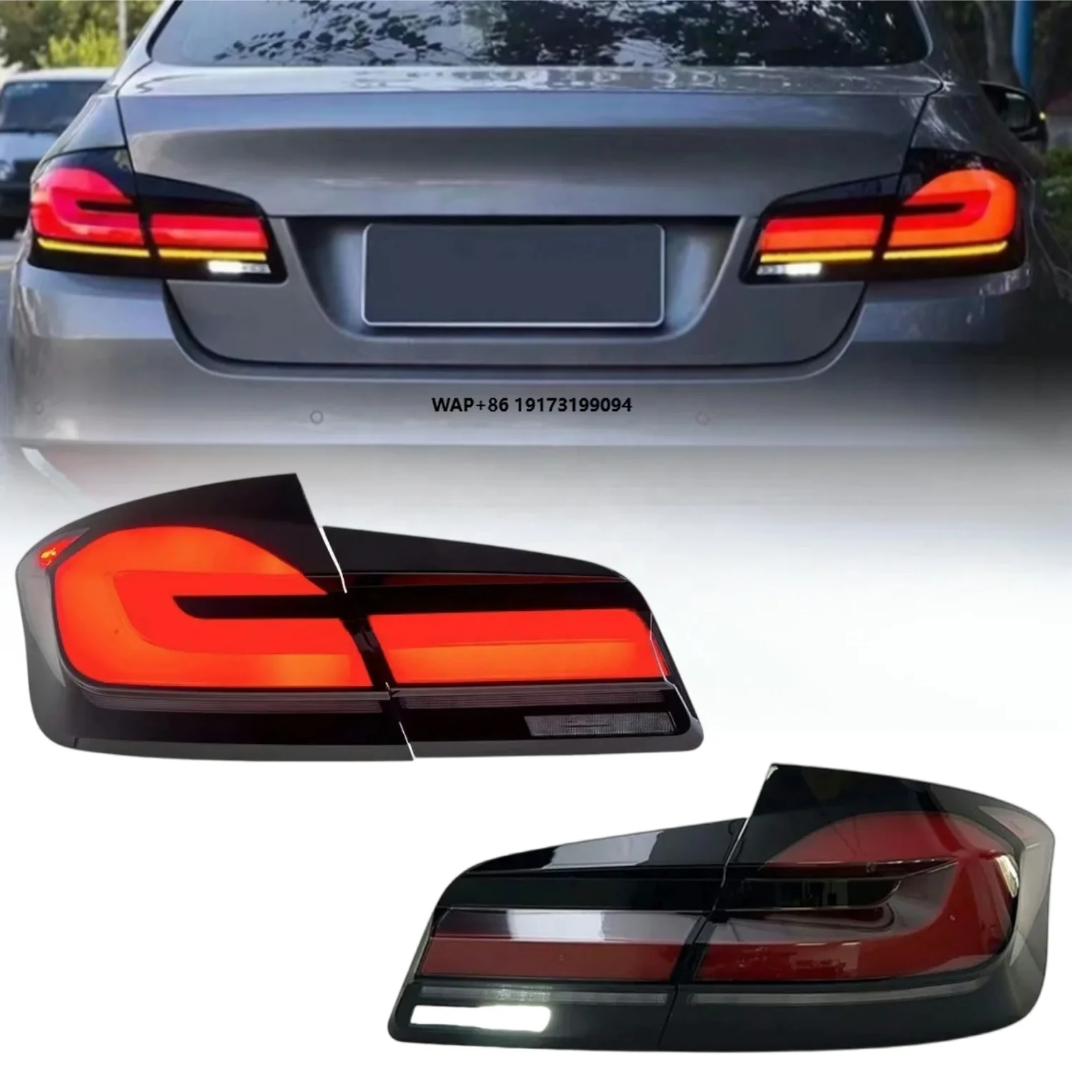 

F10 F18 Rear Lights LED Taillight 2010-2018 520i 525i 528i 530i 535i 540i DRL Brake Reverse Automotive Tail Lamp Upgrade