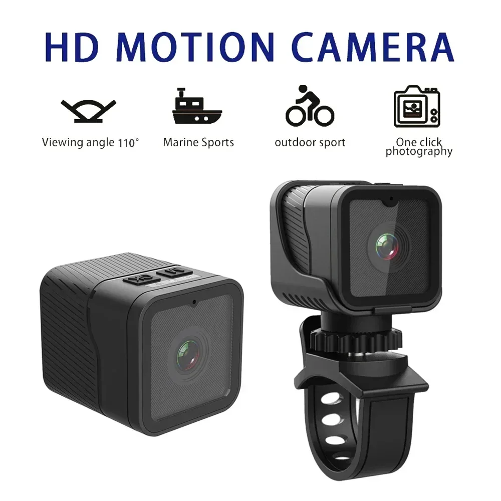 Grabadora de conducción de bicicleta para motocicleta, instrumento de aplicación de la Ley DV de movimiento, Mini videocámaras impermeables, cámara deportiva 1080P HD WiFi