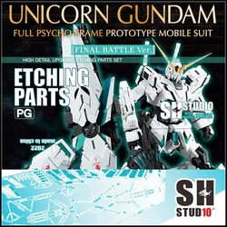 SH STUDIO for Gundam PG 1/60 UNICORN Special Etching Sheet Assembled Model Accessories