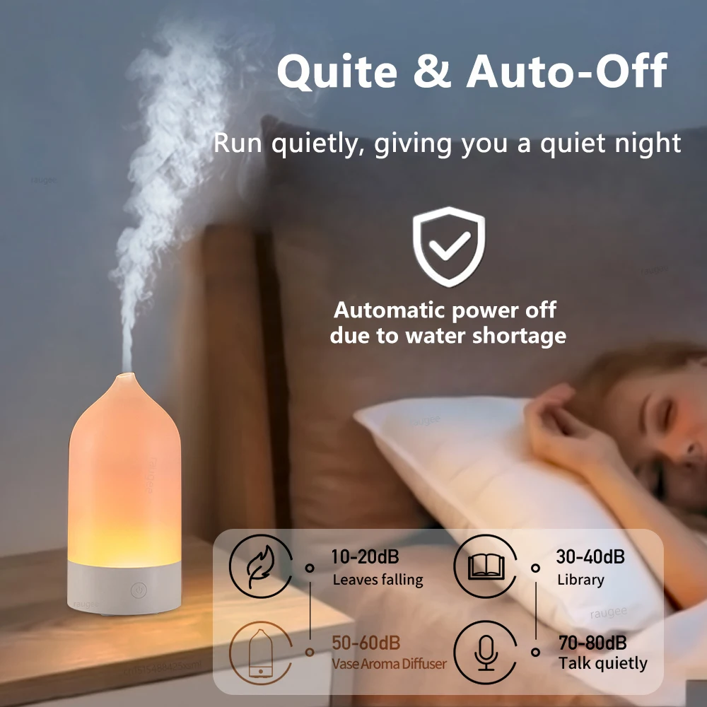 Umidificadores de óleos essenciais com luz noturna LED, umidificador de ar com fragrância de aroma para umidificador de ar de escritório doméstico