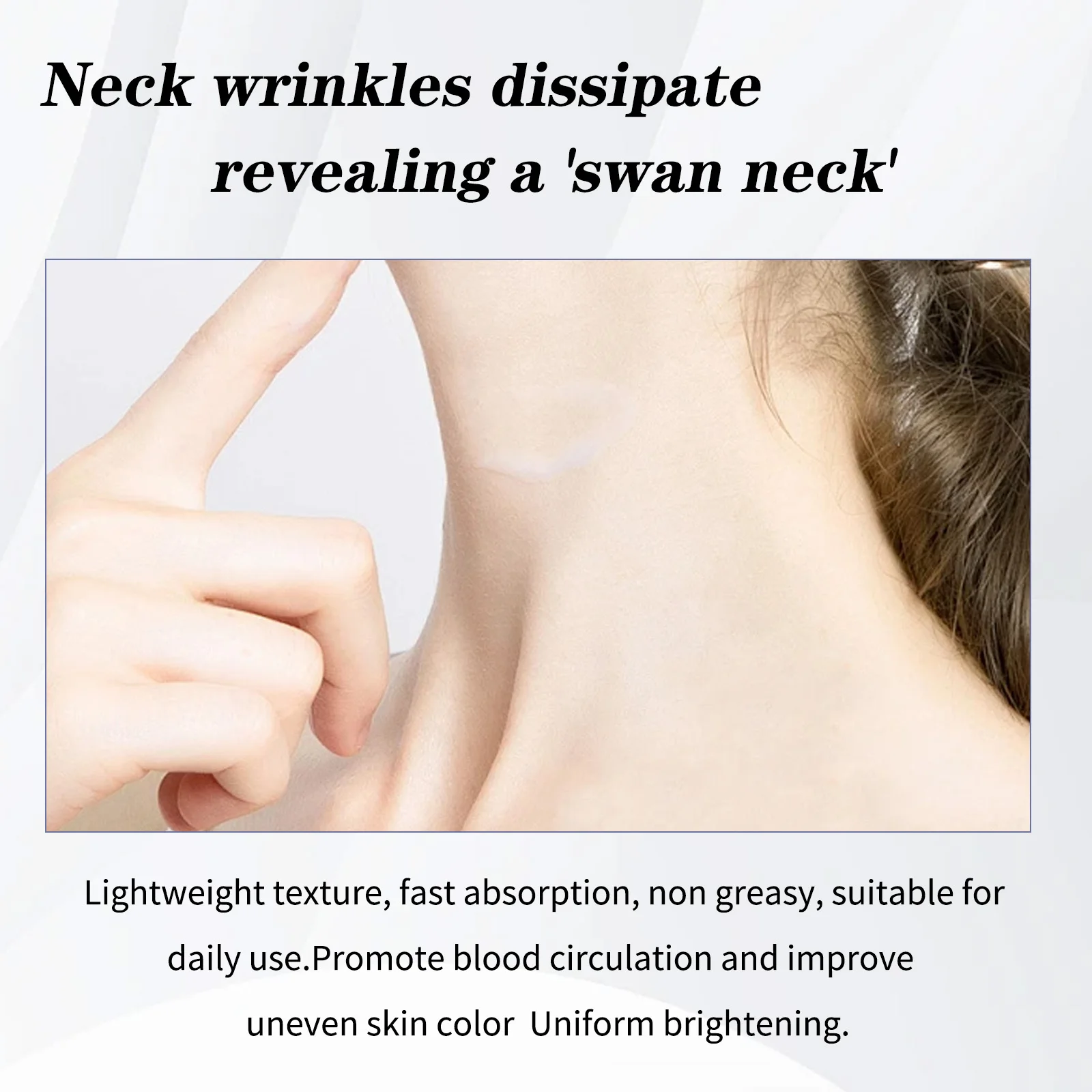 Neck Repair Cream 50ml Anti-Wrinkle Fade Fine Line Firming Brightening Treatment w/Retinol Collagen for Revitalize Skin Radiance