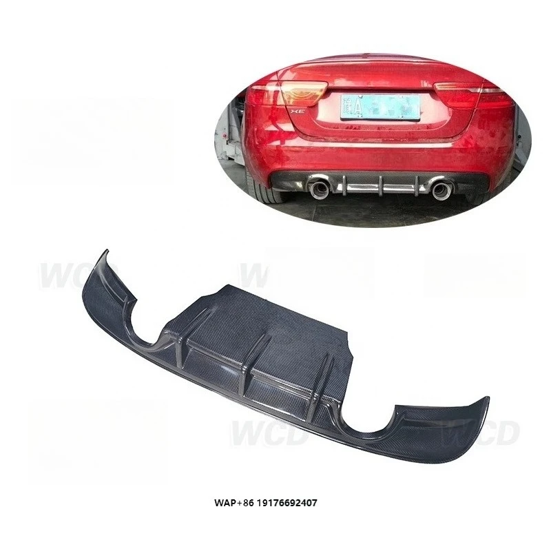 

For XE Carbon Fiber Rear Lip Diffuser Fits forJaguar XE Bodykit 2015-2018
