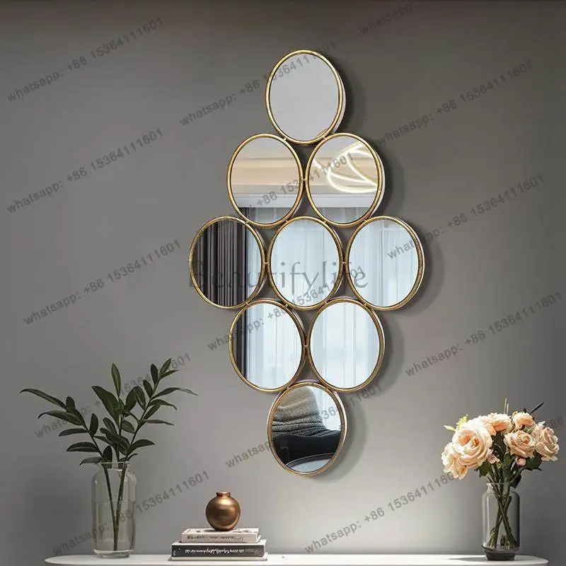 Living room enigma mirror wall hanging decorative corridor art sofa background wall combination mirror