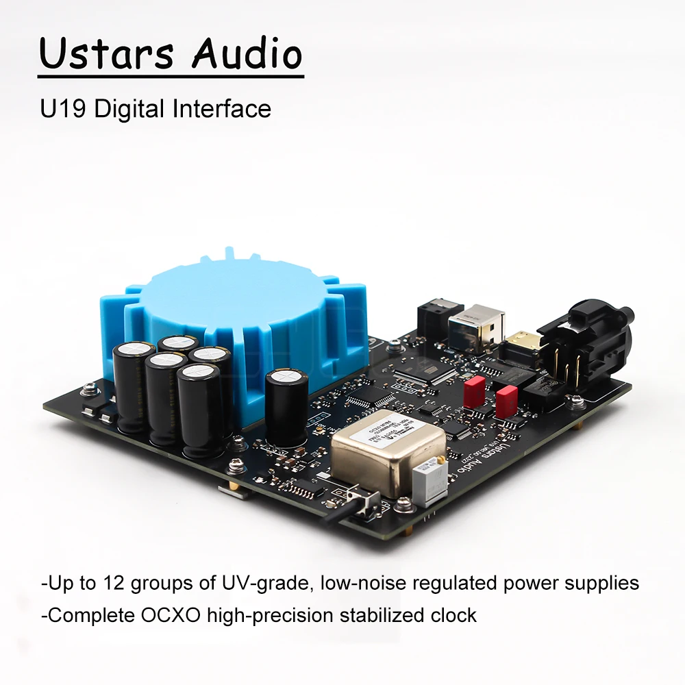 Lyele Áudio USB Interface Digital OCXO Relógio de Temperatura Constante USB Italiano DOP128 IIS AES/EBU Coaxial Óptico