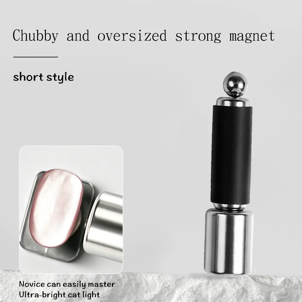 2/3 Stück Neue Nagel-Katzenauge-Magnetkugeln Zylindrischer Magnet Doppelkopf-Nagelmagnet Runde Stahlkugel-Magnet Katzenauge Nagelkunst-Werkzeug – Detail 3