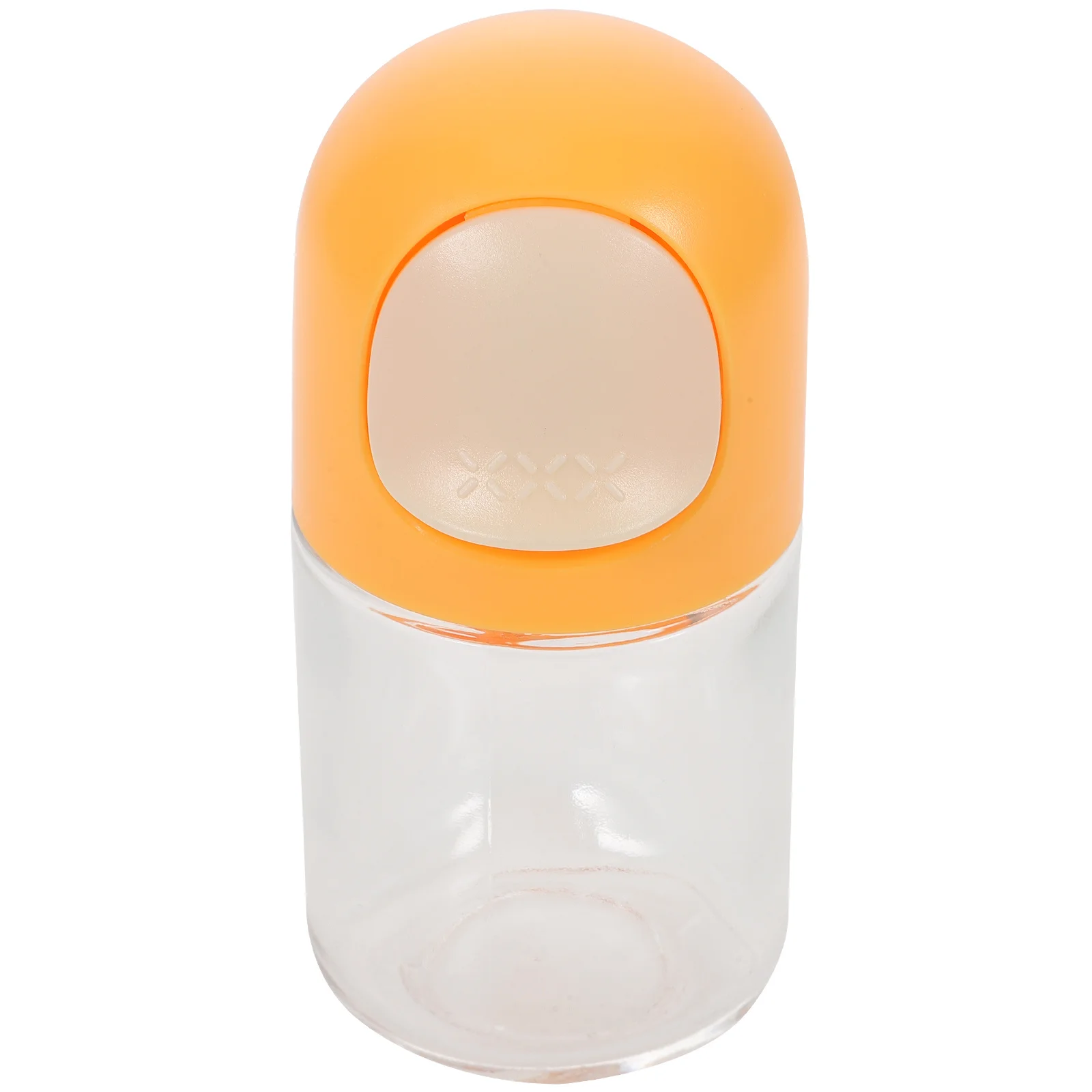 

Glass Seasoning Bottle Small Kitchen Salt Jar Spice Jar Button Control Leak-Proof Transparent Condiment Bottle