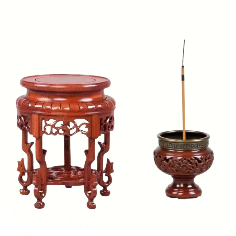 Декоративная подставка из натурального палисандра, вертикальная подставка для цветов, основа для кофе, чайного сервиза, подставка для растений бонсай, подставка для курильницы Декоративная подставка из натурального палисандра, вертикальная подставка для цветов, основа для кофе, чайного сервиза, подставка для растений бонсай, подставка для курильницы